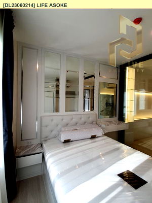 Condos for rent : DL23060214 Condo for rent, Life Asoke near MRT เพชรบุรี, ready to move in, call urgently 0656133286 LineID @534wlwof