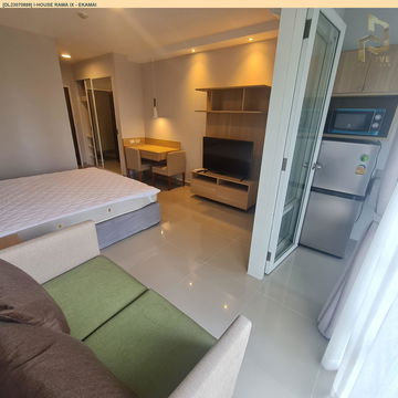 DL23070889 Condo for rent, I-House Rama IX - Ekamai near MRT พระราม 9 , ready to move in, call urgently 0638692663 LineID @534wlwof