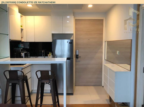 DL23070300 Condo for rent, Condolette Ize Ratchathewi near BTS Ratchathewi, ready to move in, call urgently 0638692663 LineID @655ebbvc