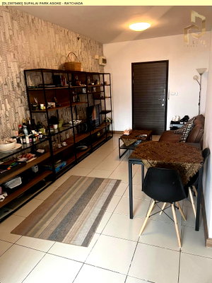 Condos for rent : DL23070493 Condo for rent, Supalai Park Asoke - Ratchada near MRT พระราม 9, ready to move in, call urgently 0800343450 LineID @655ebbvc