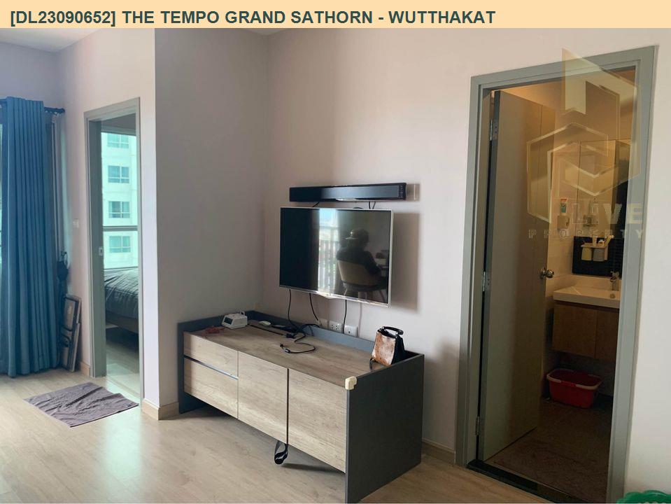 รูป DL23090652 ให้เช่าคอนโด เดอะ เทมโป แกรนด์ สาทร - วุฒากาศ (The Tempo Grand Sathorn - Wutthakat) ใกล้ BTS วุฒากาศ พร้อมเข้าอยู่ โทรด่วน 0614453194 LineID @162cjixi - รูปที่ 1/8
