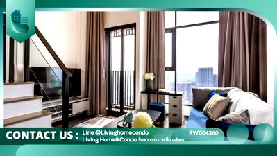 คอนโดให้เช่า : For rent Knightsbridge Space Ratchayothin Duplex แต่งสวยBuilt-in ชั้นสูง เฟอร์นิเจอร์ครบ LH-RW004360
