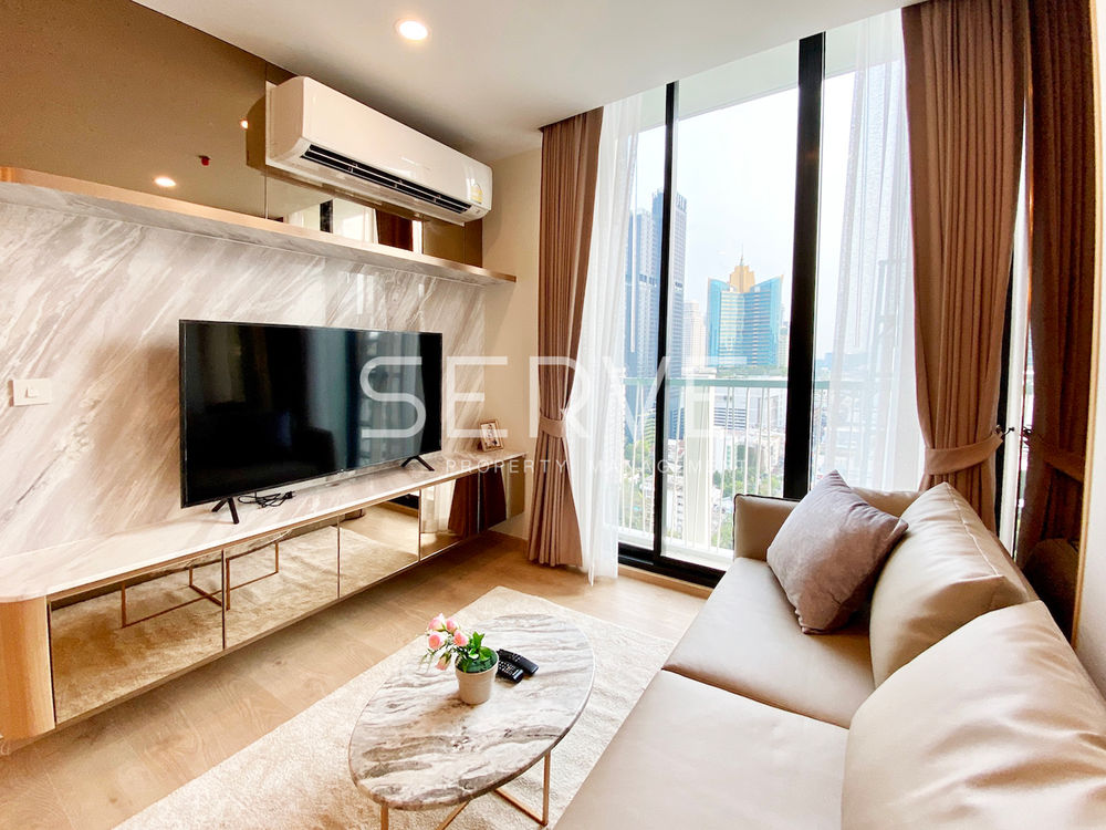 รูป 1 Bed Luxury Unit on High Fl. 20+ New Condo Good Location Close to BTS Asok & MRT Sukhumvit 550 m.-Noble Recole Sukhumvit 19 (โนเบิล รีโคล สุขุมวิท 19) - รูปที่ 3/8