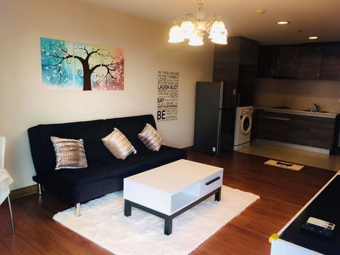 1 Bed Large Room Good Location MRT Phra Ram 9 500 m. and CentralPlaza / For Rent-Belle Grand Rama 9