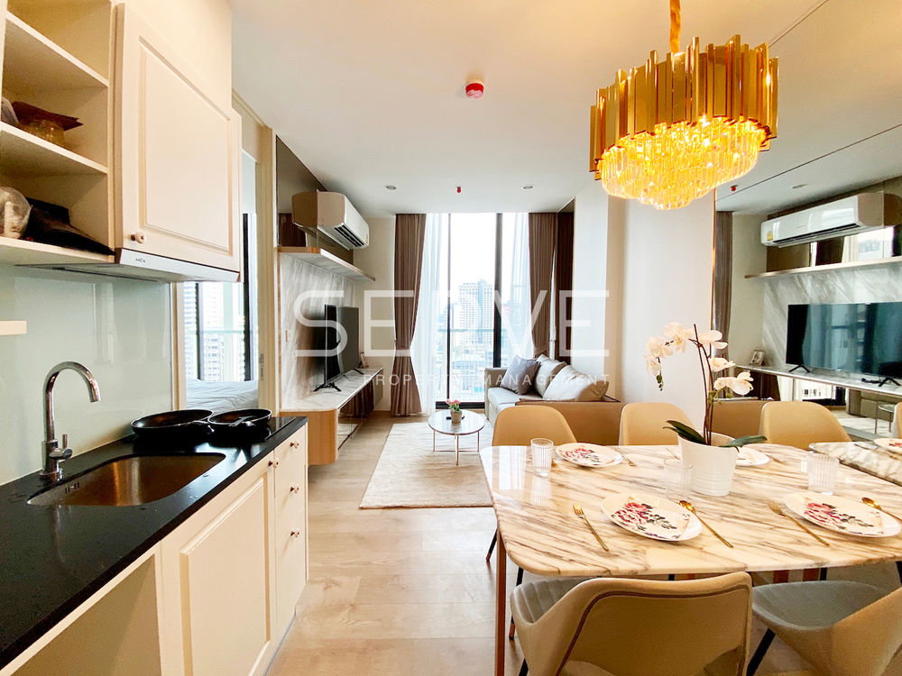 รูป 1 Bed Luxury Unit on High Fl. 20+ New Condo Good Location Close to BTS Asok & MRT Sukhumvit 550 m.-Noble Recole Sukhumvit 19 (โนเบิล รีโคล สุขุมวิท 19) - รูปที่ 1/8