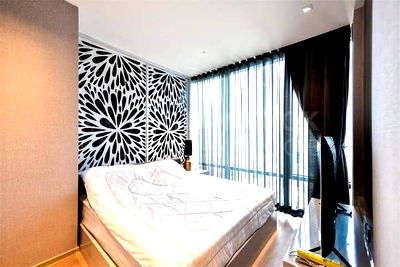 Condos for rent Central Silom : ATSL104 Condo for rent, Ashton Silom, 22nd floor, city view, 77 sq m., 1 bedroom, 1 bathroom, 60,000 baht, 064-959-8900