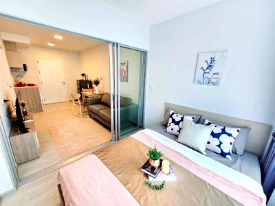 คอนโดให้เช่า : ให้เช่า พลัมคอนโด สุขุมวิท 62 Plum Condo Sukhumvit 62 1ห้องนอน ห้องสวย เฟอร์ครบพร้อมอยู่ Line ID: @ppagent