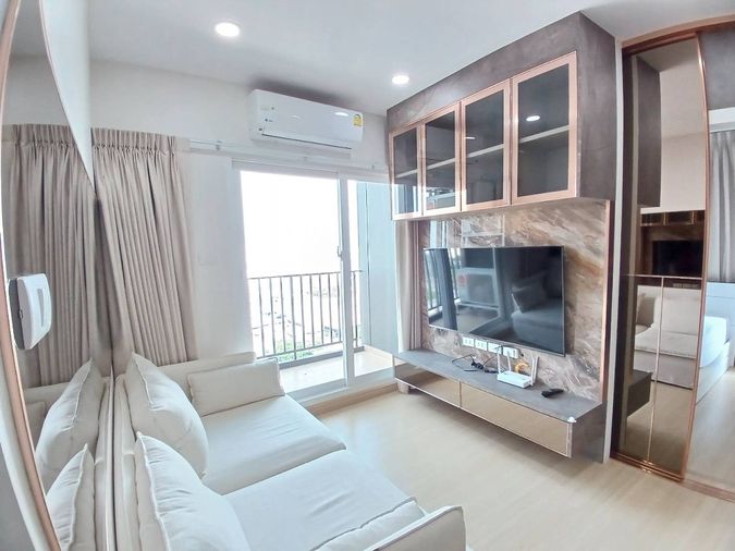 SVR295 Condo for rent, Supalai Veranda Ramkhamhaeng, 2bedrooms 60 sqm. floor 17, building A, pool view 30,000./month, 064-959-8900