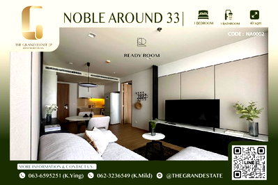 Condos for rent : ⭐️Noble Around 33⭐️Nice decoration,Fully furnished,1 Bedroom 45 Sq.m,Ready to move!!!