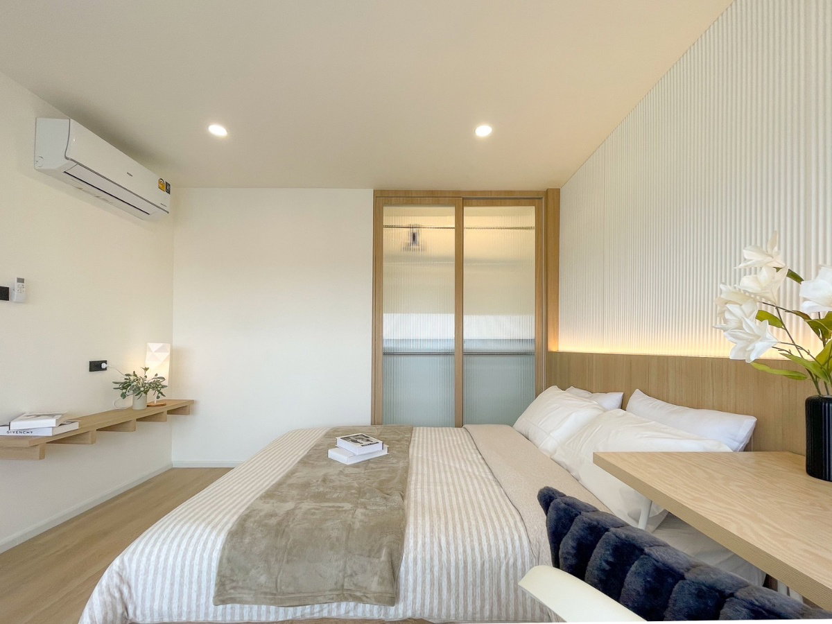 รูป ให้เช่าคอนโดห้องสวย แต่งสไตล์มินิมอล ห้องกว้าง 66 ตรม. 2 นอน 1 น้ำ ใกล้ รพ.เชียงใหม่ เพียง 200 ม. - รูปที่ 7/18