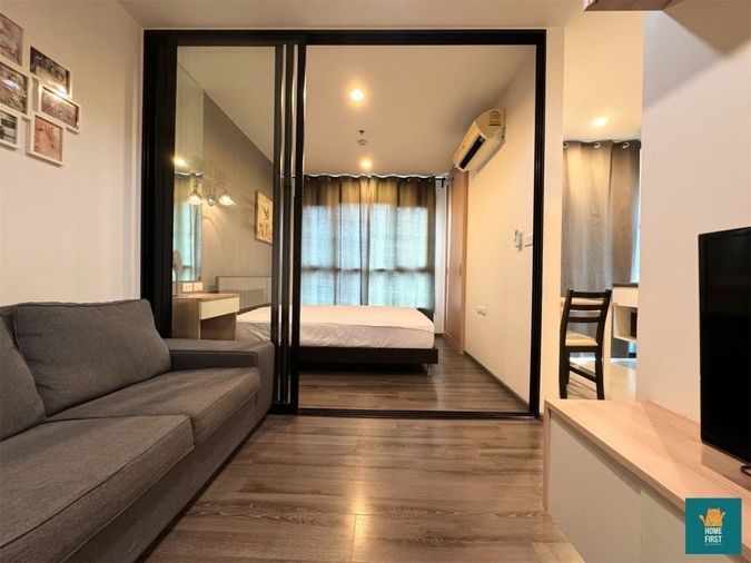 Rent The Base Park West 26 ตรม. ห้องสวย เฟอร์ครบ มีเครื่องซักผ้า 12,000 บาท