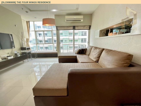DL23080858 Condo for rent, The Four Wings Residence near ARL Ban Thap Chang, ready to move in, call urgently 0638692663 LineID @523dslwi