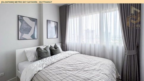 DL23070090 Condo for rent, Metro Sky Sathorn - Wutthakat near BTS Wutthakat, ready to move in, call urgently 0656133286 LineID @655ebbvc