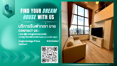 Condos for rent Sathorn Thani Tower : For rent Knightsbridge Prime Sathorn, luxury condo, Duplex, beautifully decorated, very good view LH-RW004461