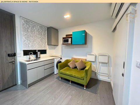 DL23070047 Condo for rent, A Space ID Asoke - Ratchada near MRT พระราม 9, ready to move in, call urgently 0638692663 LineID @655ebbvc