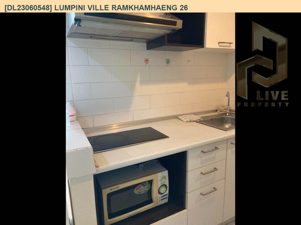 picture DL23060548 Condo for rent, Lumpini Ville Ramkhamhaeng 26 near ARL Hua Mak, ready to move in, call urgently 0638692663 LineID @534wlwof - 6/7