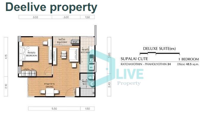 รูป DL1104826 ให้เช่าคอนโด ศุภาลัย คิวท์ รัชโยธิน - พหลโยธิน 34 (Supalai Cute Ratchayothin - Phaholyothin 34) ใกล้ BTS เสนานิคม พร้อมเข้าอยู่ โทรด่วน 0638692663 LineID @897iyzll - รูปที่ 3/10