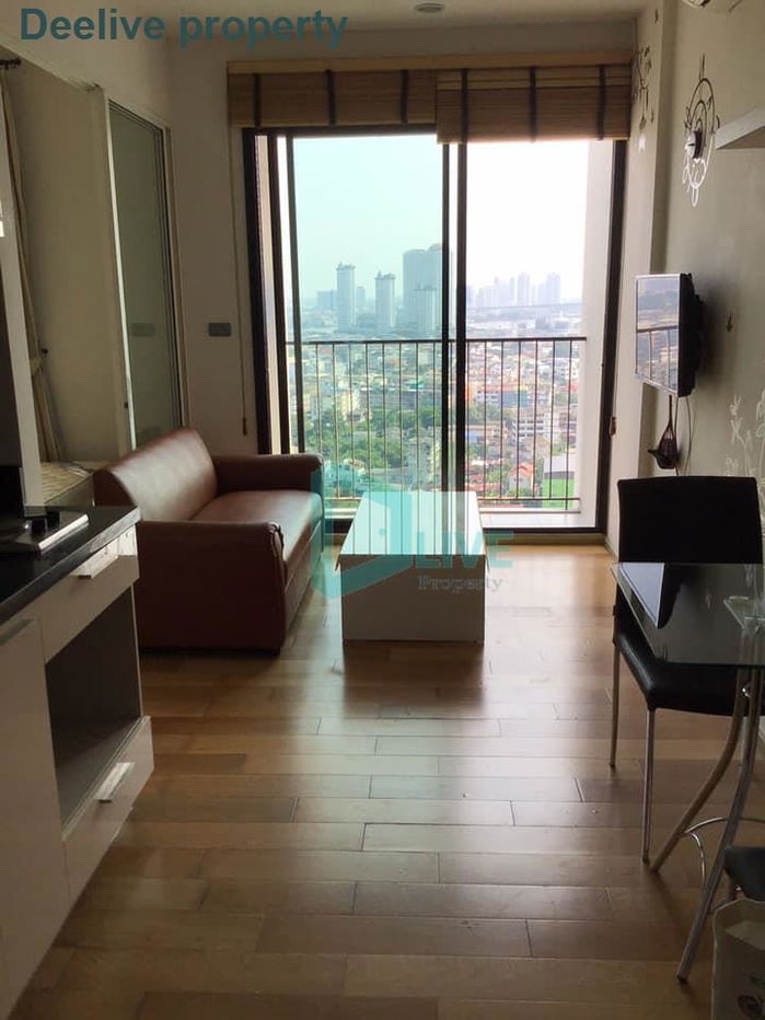 picture DL012410 Condo for rent, Fuse Sathorn - Taksin near BTS Wongwian Yai, ready to move in, call urgently 0800343450 LineID @655ebbvc - 1/8