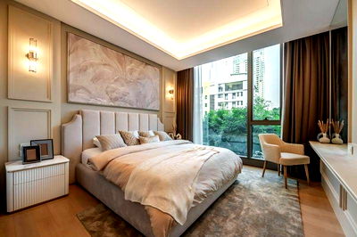 Condos for rent Chulalongkorn University : BSTL103 Condo for rent Baan Sindhorn 2nd floor Size 122 sqm. 2 bed 2 bath 180,000 baht 064-959-8900