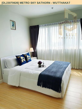 DL23070626 ให้เช่าคอนโด เมโทร สกาย สาทร - วุฒากาศ (Metro Sky Sathorn - Wutthakat) ใกล้ BTS วุฒากาศ พร้อมเข้าอยู่ โทรด่วน 0800343450 LineID @655ebbvc