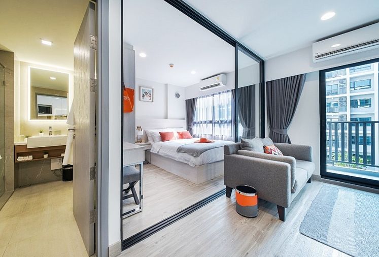Call : 065-656-9588 Condo Dusit D2 Residence Huahin ใกล้ชายหาดหัวหิน แบบ 1 ห้องนอน ชั้น5 วิวสระว่ายน้ำ และสวนสวย ตกแต่งครบ