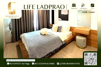Condos for rent : ⭐️Life Ladprao ⭐️Nice decoration,Minimal style,Fully furnished,Nice view,Ready to move!!!