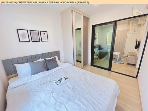 DL23100334 Condo for rent, Chewathai Hallmark Ladprao - Chokchai 4 (Phase 2) near -, ready to move in, call urgently 0656133286 LineID @655ebbvc