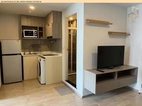 DL23070478 Condo for rent, Elio Del Moss Phaholyothin 34 near BTS Sena Nikhom, ready to move in, call urgently 0614453194 LineID @952jdxxk
