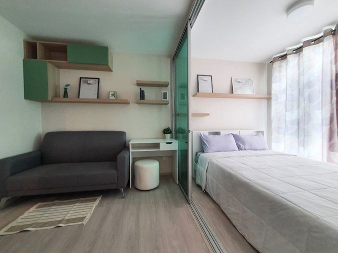 ให้เช่า Plum ramkhamhang 60 interchange 🍁ห้องแต่งสวย เฟอร์ครบ พร้อมเข้าอยู่!! << ห้องมุม>>