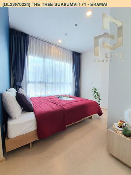DL23070224 Condo for rent, The Tree Sukhumvit 71 - Ekamai near สายสีส้ม, ready to move in, call urgently 0656133286 LineID @655ebbvc