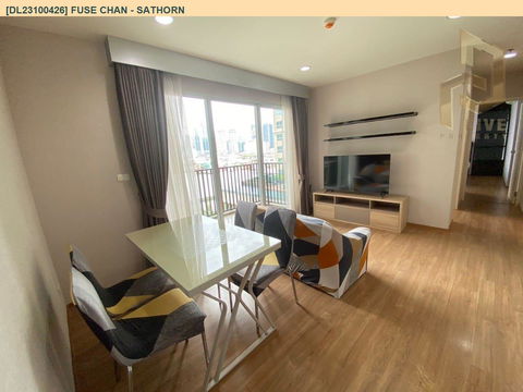 DL23100426 Condo for rent, Fuse Chan - Sathorn near BTS Surasak, ready to move in, call urgently 0656133286 LineID @655ebbvc