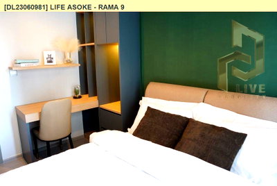 Condos for rent : DL23060981 Condo for rent, Life Asoke - Rama 9 near MRT พระราม 9, ready to move in, call urgently 0638692663 LineID @952jdxxk