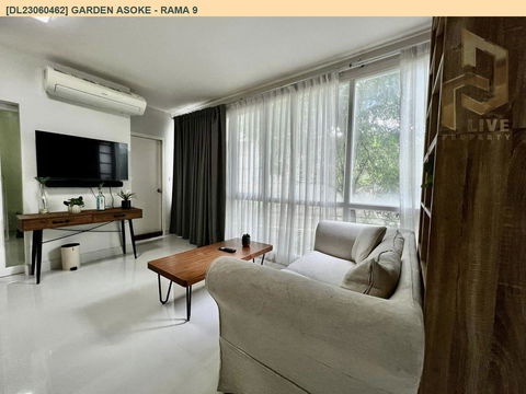 DL23060462 Condo for rent, Garden Asoke - Rama 9 near MRT พระราม 9 , ready to move in, call urgently 0656133286 LineID @655ebbvc