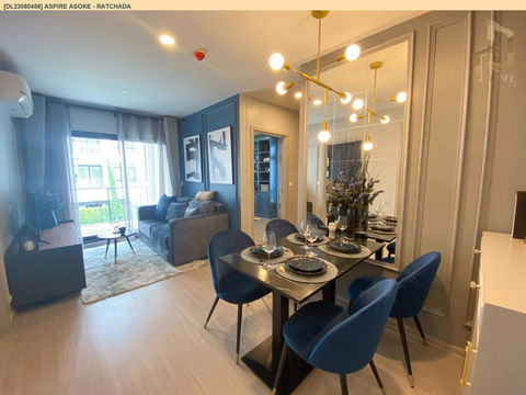 DL23080456 Condo for rent, Aspire Asoke - Ratchada near MRT พระราม 9, ready to move in, call urgently 0638692663 LineID @655ebbvc
