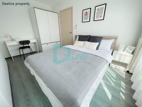 DL23030816 Condo for rent, Rich Park @ Triple Station near รถไฟสถานีหัวหมาก, ready to move in, call urgently 0656133286 LineID @655ebbvc