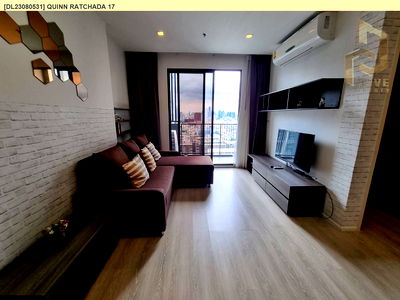 Condos for rent : DL23080531 Condo for rent, Quinn Ratchada 17 near MRT สุทธิสาร, ready to move in, call urgently 0656133286 LineID @655ebbvc