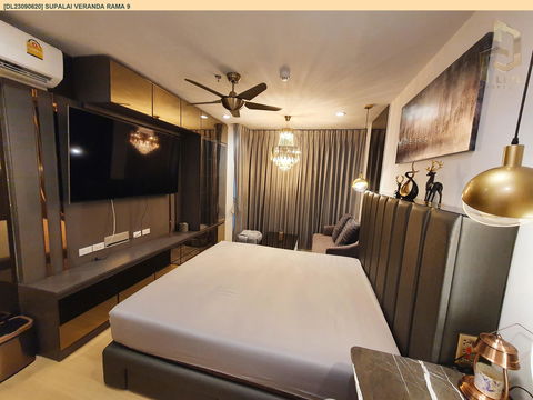 DL23090620 Condo for rent, Supalai Veranda Rama 9 near  MRT พระราม 9, ready to move in, call urgently 0656133286 LineID @655ebbvc