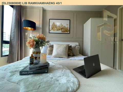 DL23080808 ให้เช่าคอนโด ลิปป์ รามคำแหง 43/1 (LIB Ramkhamhaeng 43/1) ใกล้ รถไฟฟ้ารามคำแหง พร้อมเข้าอยู่ โทรด่วน 0653619502 LineID @534wlwof