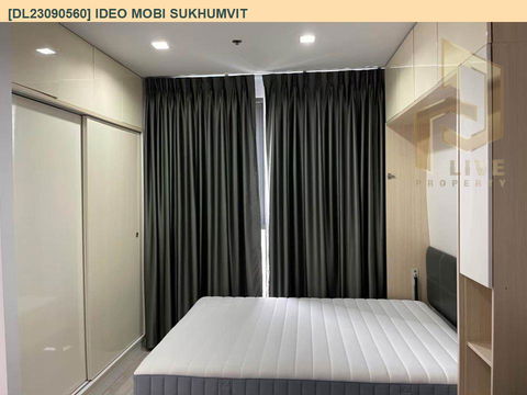 DL23090560 ให้เช่าคอนโด ไอดีโอ โมบิ สุขุมวิท  (IDEO Mobi Sukhumvit) ใกล้ BTS อ่อนนุช พร้อมเข้าอยู่ โทรด่วน 0638692663 LineID @655ebbvc