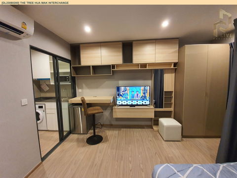DL23080200 Condo for rent, The Tree Hua Mak Interchange near รถไฟฟ้า 3 สาย, ready to move in, call urgently 0656133286 LineID @655ebbvc