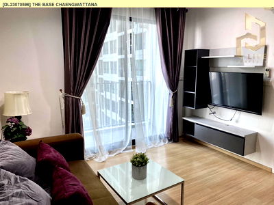 Condos for rent : DL23070596 Condo for rent, The Base Chaengwattana near MRT สายสีชมพู, ready to move in, call urgently 0656133286 LineID @534wlwof
