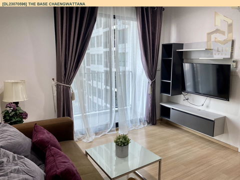 DL23070596 Condo for rent, The Base Chaengwattana near MRT สายสีชมพู, ready to move in, call urgently 0656133286 LineID @534wlwof