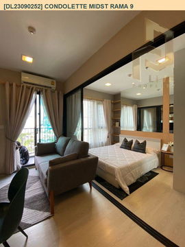 DL23090252 Condo for rent, Condolette Midst Rama 9 near MRT พระราม 9, ready to move in, call urgently 0656133286 LineID @534wlwof