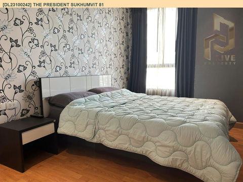 DL23100242 Condo for rent, The President Sukhumvit near BTS On Nut, ready to move in, call urgently 0656133286 LineID @655ebbvc