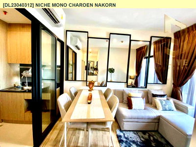 Condos for rent : DL23040312 Condo for rent, NICHE MONO CHAROEN NAKORN near BTS Talat Phlu, ready to move in, call urgently 0614453194 LineID @162cjixi