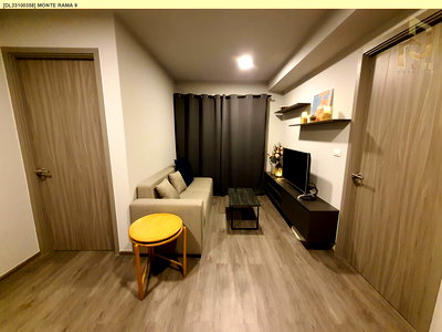 คอนโดให้เช่า : DL23100358 ให้เช่าคอนโด มอนเต้ พระราม 9 (Monte Rama 9) ใกล้ สายสีส้ม พร้อมเข้าอยู่ โทรด่วน 0800343450 LineID @655ebbvc