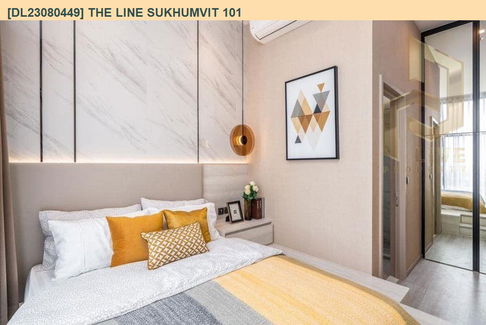 DL23080449 Condo for rent, THE LINE Sukhumvit 101 near BTS Punnawithi, ready to move in, call urgently 0656133286 LineID @655ebbvc