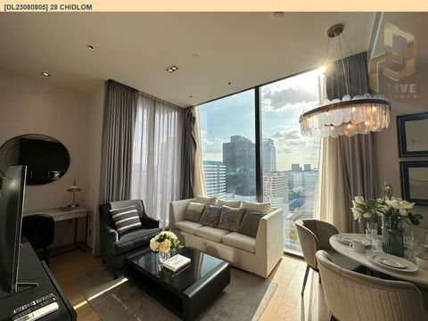 DL23080805 Condo for rent, 28 Chidlom near BTS Chit Lom, ready to move in, call urgently 0656133286 LineID @655ebbvc