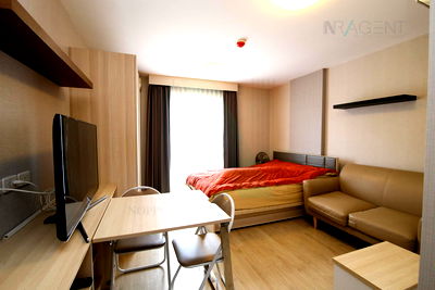 เช่าคอนโด BTS อุดมสุข : ให้เช่าคอนโด เอลลิโอ เดล เรย์ อาคาร D ชั้น 2 สตูดิโอ ขนาด 24 ตรม ใกล้ โรงเรียนพูนสิน