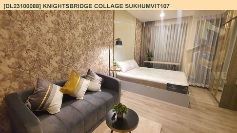 DL23100088 Condo for rent, KNIGHTSBRIDGE COLLAGE SUKHUMVIT107 near BTS Bearing, ready to move in, call urgently 0656133286 LineID @534wlwof